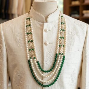 emerald royal beads mala
