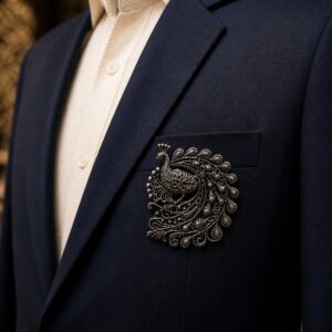 Vintage Peacock Brooch