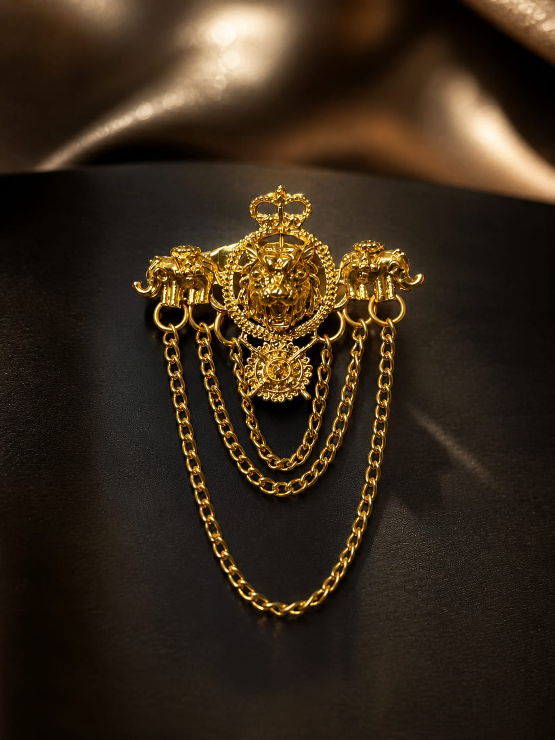 Royal Lion Crown Brooch Royal Lion Crown Brooch