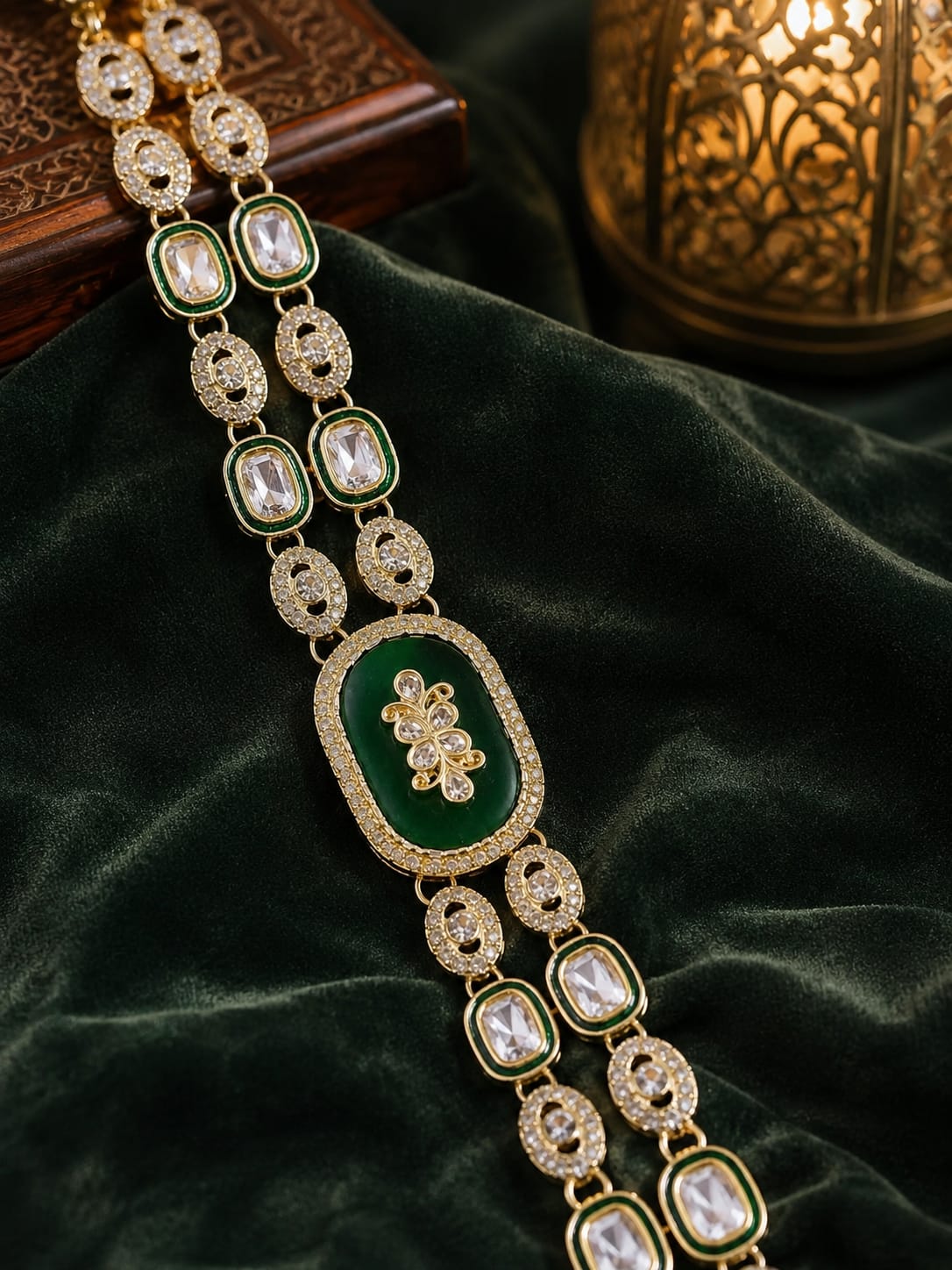 Double Layer Kundan Wedding Mala Double Layer Kundan Wedding Mala