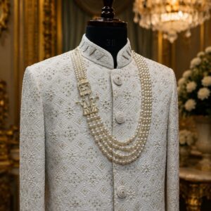 Maharaja Pearl Sherwani Mala