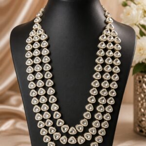 Goviira | Premium Suit Accessories & Brooches Royal Kundan Double Layer Necklace for Men